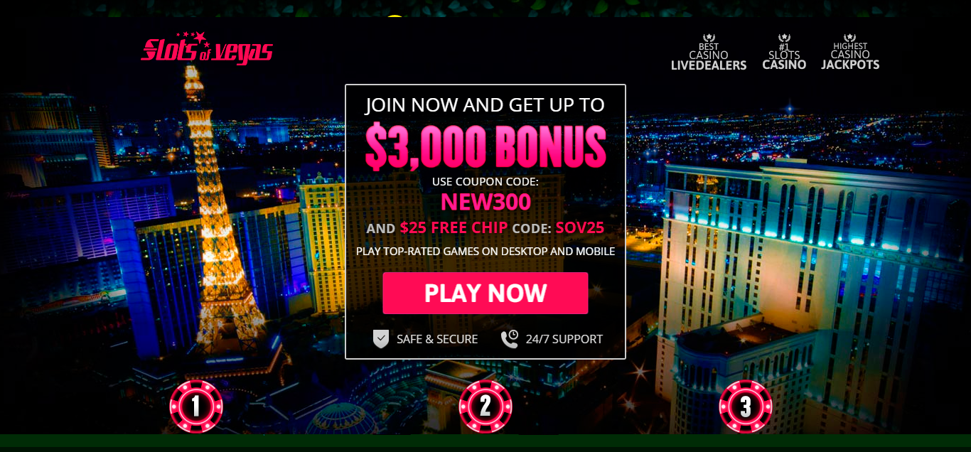 Slots Of Vegas Casino 2024 Review 400 Bonus